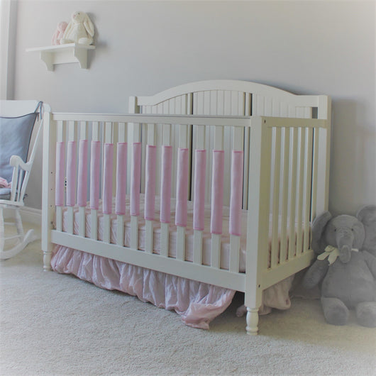 Crib Bumper Pad - Cotton Candy Pink