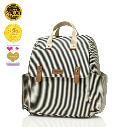 Robyn Convertible Backpack - Navy Stripe