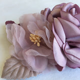 Sweet Floral Headband With Multiple Shades Of Purple Blooms