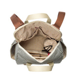 Robyn Convertible Backpack - Navy Stripe