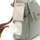 Robyn Convertible Backpack - Navy Stripe